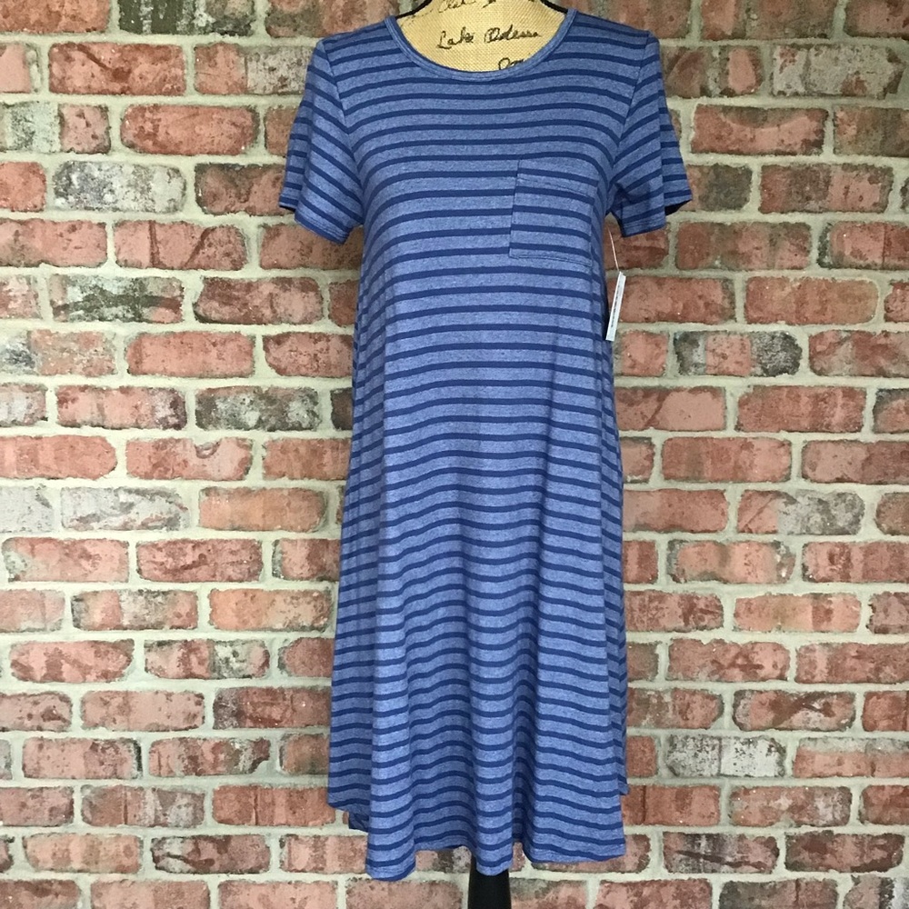 Dress LuLaRoe Carly XS Fits Size 4-8 NWT! High-Low Swing Dress 1 Left!